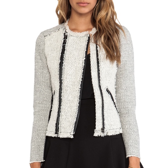 Rebecca Taylor LS Combo Tweed Jacket - Picture 1 of 10